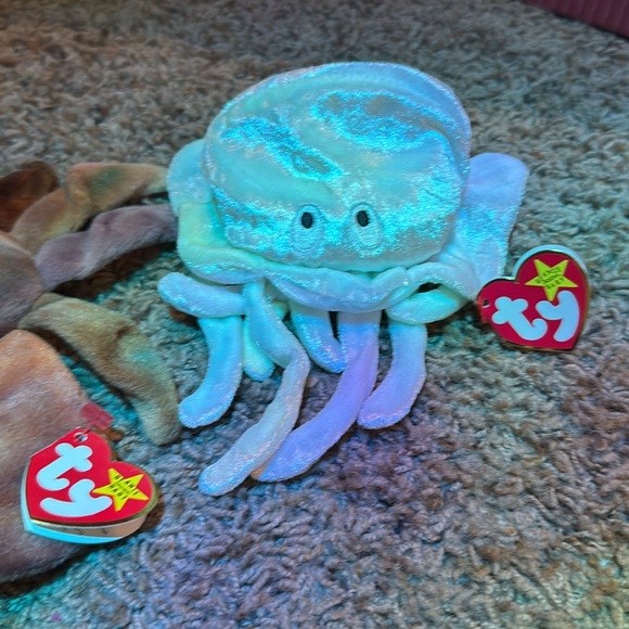Ty Beanie Babies Crab and Jellyfish Plush Toys - Multicolor - Picture 3 of 3